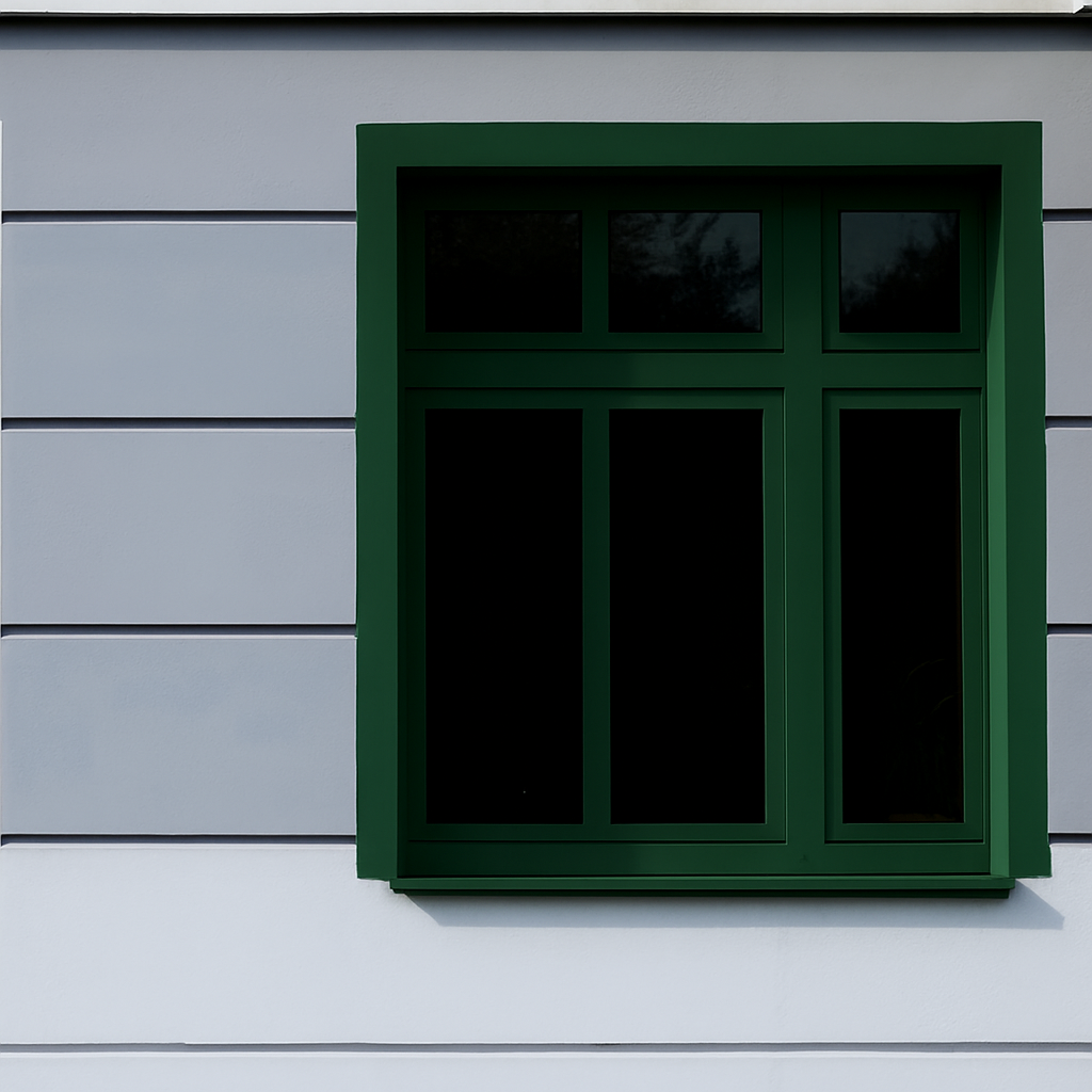 uPVC-flush-casement-windows-dark-green