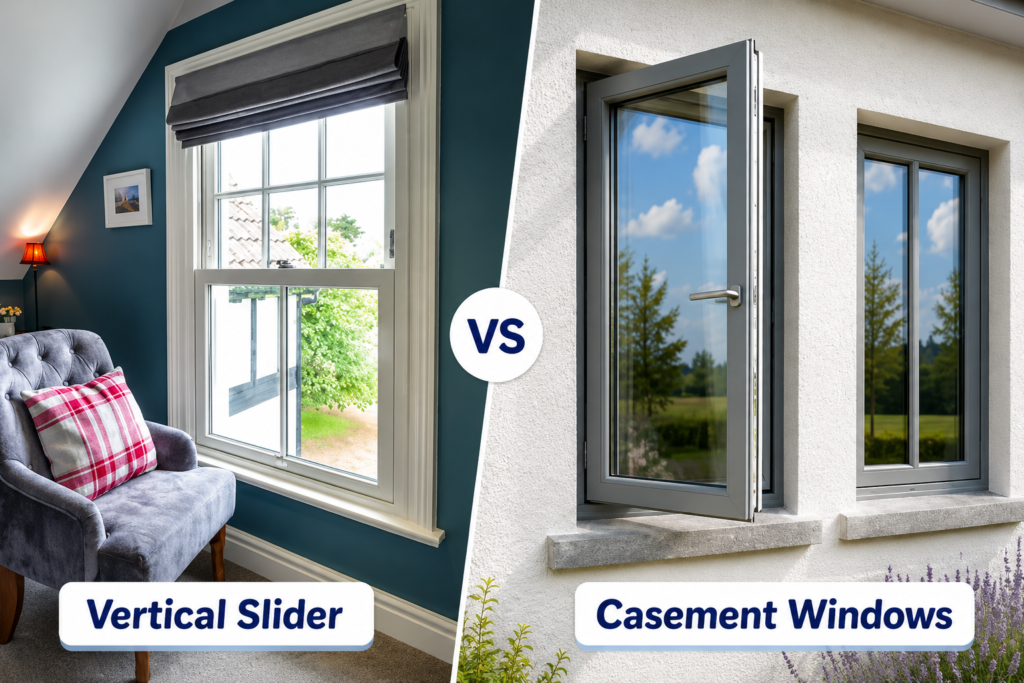 Vertical Slider Windows vs Casement Windows